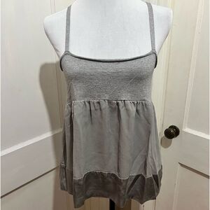 Women's Large (46) Grey Silk Guess by Marciano Camisole Tank Top